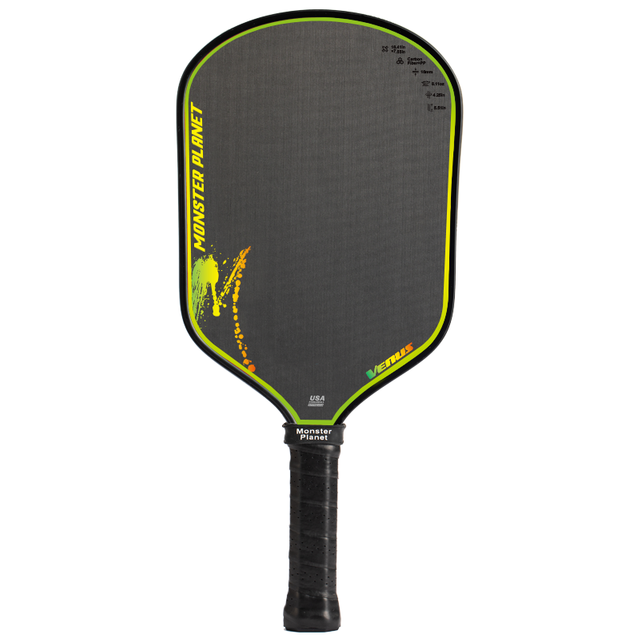 One-piece hot press racket Venus rimmed black