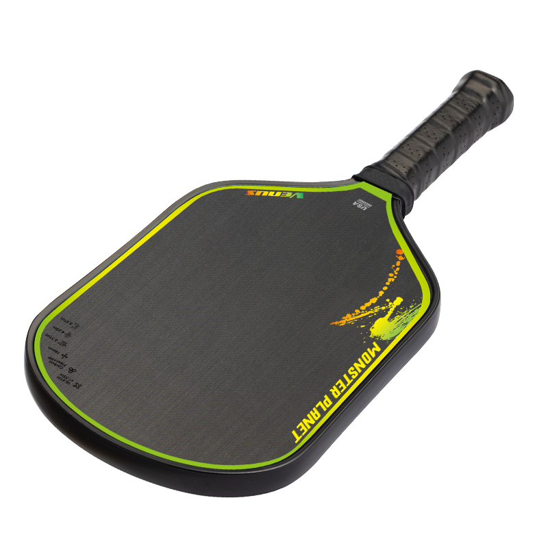 One-piece hot press racket Venus rimmed black